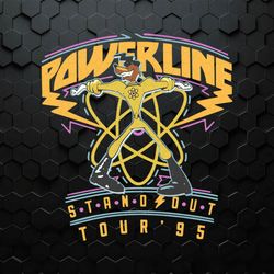 Retro Disney Goofy Powerline Stand Out Tour 95 SVG
