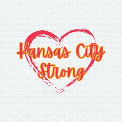 Kansas City Strong Red Heart SVG