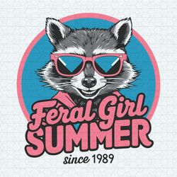 feral girl summer funny meme svg