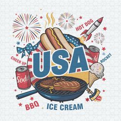 vintage usa happy 4th of july doodles png
