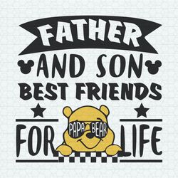 Winnie The Pooh Father And Son Best Friends For Life SVG
