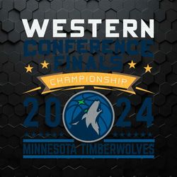 minnesota timberwolves 2024 western conference finals svg