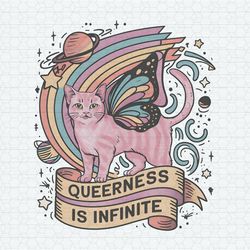 queerness is infinite rainbow cat png