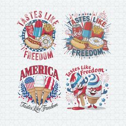 tastes like freedom happy 4th of july svg png bundle