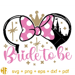 bride to be svg, bride mouse svg, mouse ears svg