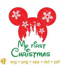 my first christmas svg, mickey christmas svg, mickey ears.jpg