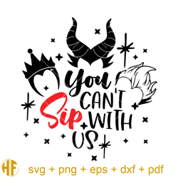 you can't sip with us svg, vacation trip svg, villains svg.jpg