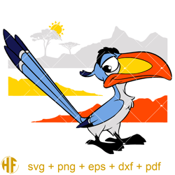 zazu pride lands svg, zazu the lion king svg, zazu character.jpg