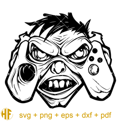 zombie apocalypse svg, zombie gamer svg, funny gamer svg.jpg