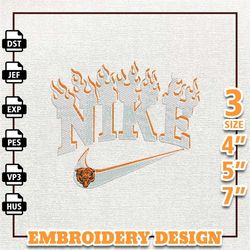 nfl chicago bears, nike nfl embroidery design, nfl team embroidery design, nike embroidery design, instant download 1