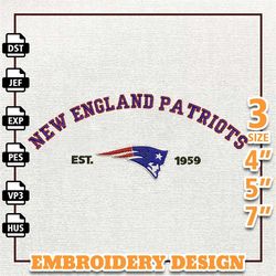 nfl new england patriots nfl logo embroidery design, nfl team embroidery design, nfl embroidery design, instant download