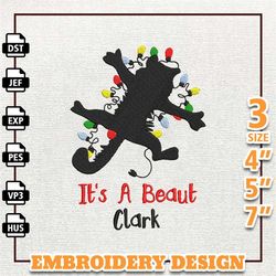 it's a beaut embroidery machine design, funny christmas holiday embroidery design, instant download