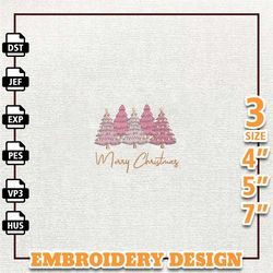 merry christmas embroidery design, brightful christmas embroidery design, instant download