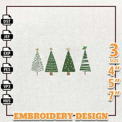 merry xmas embroidery machine design, vintage c merry christmashristmas tree embroidery machine design, instant download