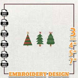 merry xmas embroidery machine design, vintage christmas tree embroidery machine design, instant download