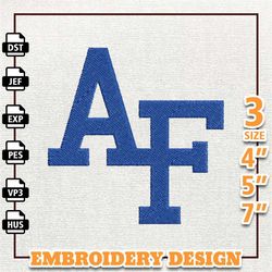 ncaa air force falcons, ncaa team embroidery design, ncaa college embroidery design, logo team embroidery design, instan