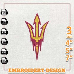 ncaa arizona state sun devils, ncaa team embroidery design, ncaa college embroidery design, logo team embroidery design