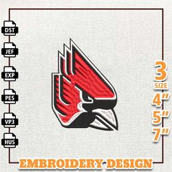 ncaa ball state cardinals, ncaa team embroidery design, ncaa college embroidery design, logo team embroidery design