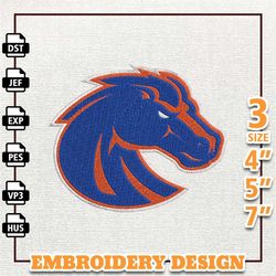 ncaa boise state broncos, ncaa team embroidery design, ncaa college embroidery design, logo team embroidery design