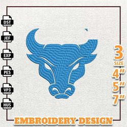 ncaa buffalo bulls, ncaa team embroidery design, ncaa college embroidery design, logo team embroidery design, instant