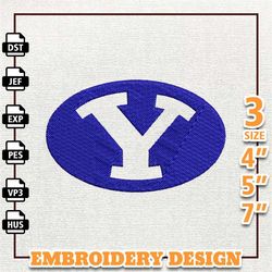 ncaa byu cougars, ncaa team embroidery design, ncaa college embroidery design, logo team embroidery design, instant down