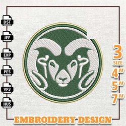 ncaa colorado state rams, ncaa team embroidery design, ncaa college embroidery design, logo team embroidery design