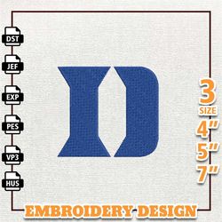 ncaa duke blue devils, ncaa team embroidery design, ncaa college embroidery design, logo team embroidery design, instant