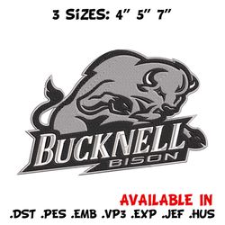 bucknell bison logo embroidery design, ncaa embroidery, sport embroidery,logo sport embroidery,embroidery design