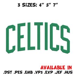 boston celtics logo embroidery design, nba embroidery, sport embroidery, logo sport embroidery,embroidery design