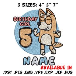 bluey mom birthday girl embroidery, bluey embroidery, embroidery file, cartoon shirt, cartoon design, digital download