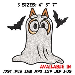 bingo ghost halloween embroidery design, halloween embroidery, cartoon design, embroidery file, digital download