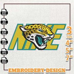 nfl jacksonville jaguars, nike nfl embroidery design, nfl team embroidery design, nike embroidery design