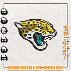 nfl jacksonville jaguar, nfl logo embroidery design, nfl team embroidery design, nfl embroidery design, instant download