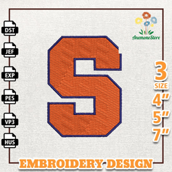 NCAA Syracuse Orange, NCAA Team Embroidery Design, NCAA College Embroidery Design, Logo Team Embroidery Design, Instant.