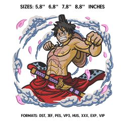 luffy embroidery design file one piece anime embroidery design machine design p t489