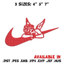 angel x nike embroidery design, nike embroidery, brand embroidery, embroidery file, logo shirt, digital download