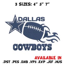 ball dallas cowboys embroidery design, dallas cowboys embroidery, nfl embroidery, sport embroidery, embroidery design