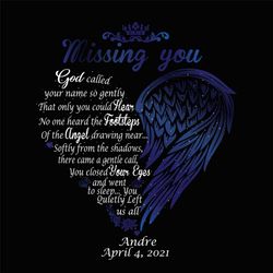 missing you angel wings heart memorial family member png, missing you png, missing you angel, angel wings png, family lo