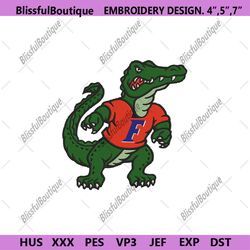 florida gators iconic logo embroidery files, ncaa embroidery files, florida gators file