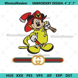 mickey fireman gucci logo embroidery design download