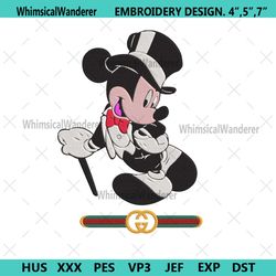 mickey luxurious gucci embroidery design file