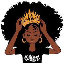 african american queen svg,svg,black girl magic svg, afro woman svg,black woman svg, black girl svg,svg cricut, silhouet