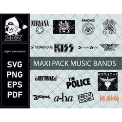 maxi pack music bands svg, trending svg, music svg, music bands svg, huge pack svg, music bundle svg, music lovers svg,