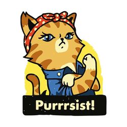 purrrsist animal funny animal svg