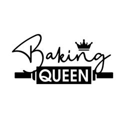 baking queen crown svg