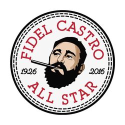 fidel castro all star converse logo 1926 2016 famous people svg