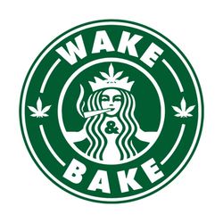 wake bake starbucks coffee gift starbucks coffee mug trending svg