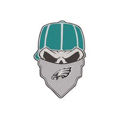 philadelphia eagles skull bandana nfl embroidery design download