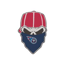 tennessee titans skull bandana nfl embroidery design download