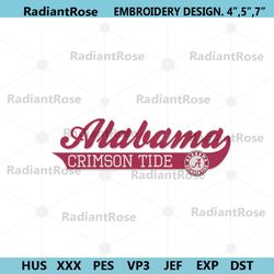 alabama crimson tide embroidery design, ncaa embroidery designs, alabama crimson tide embroidery instant file